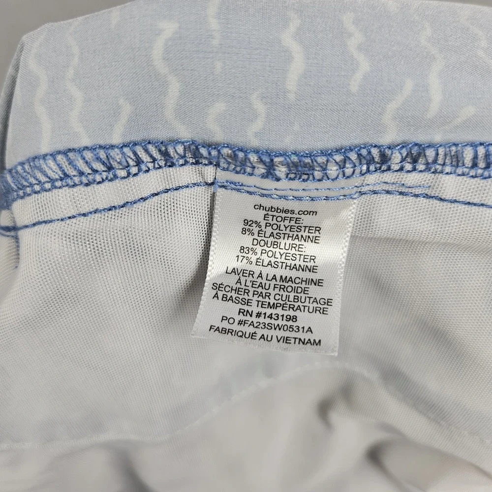 Chubbies Swim Trunks Mens Medium 5.5 Inch Inseam Swim Shorts Mesh Liner FLAW